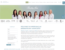 Tablet Screenshot of northdallasderm.com